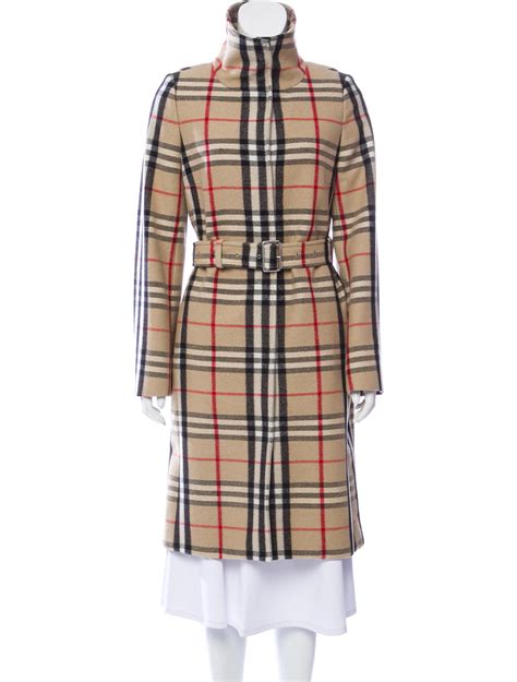 burberry plaid wool coat|burberry trench coat wool collar.